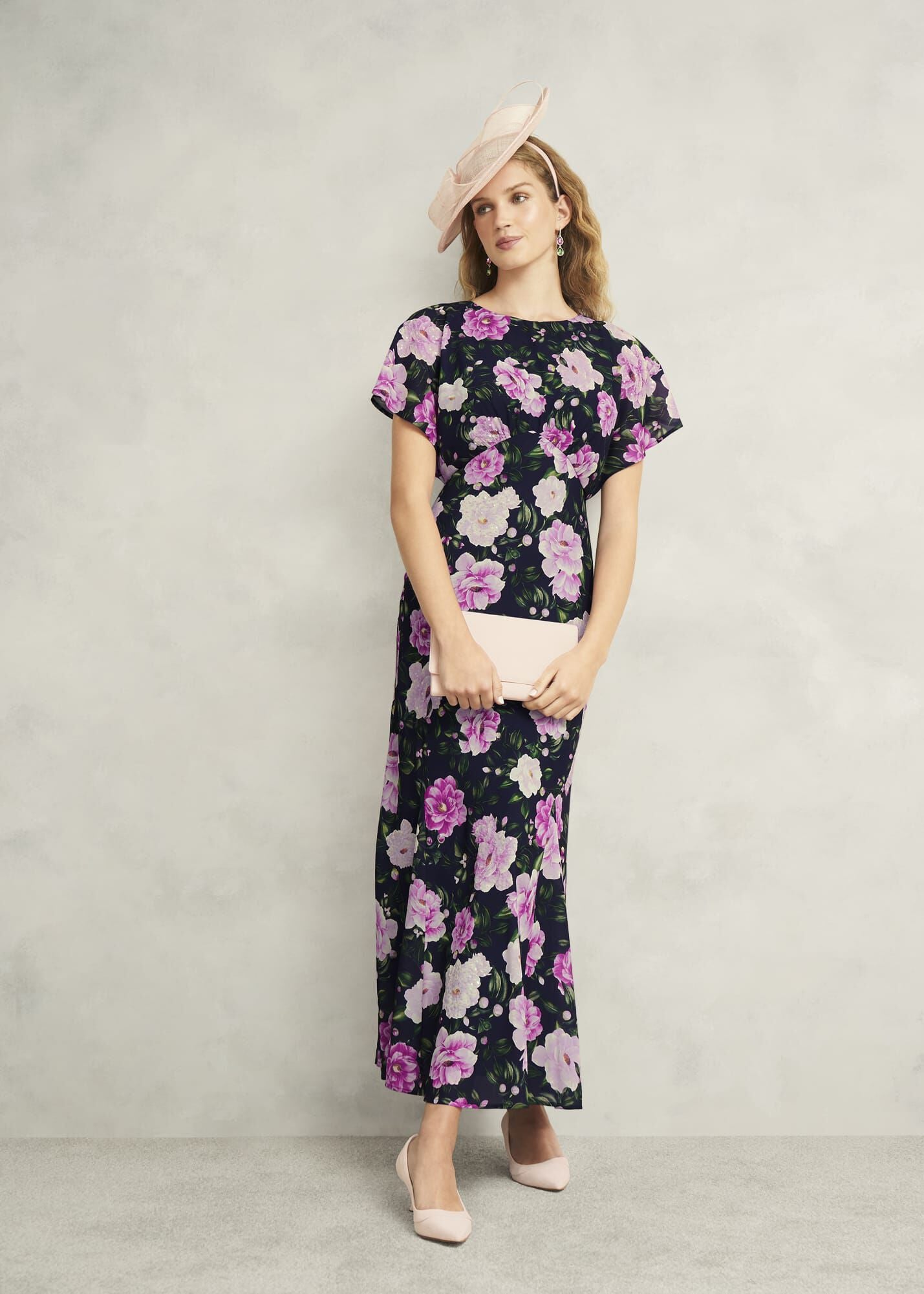 Petite Lalena Sequin Floral Dress