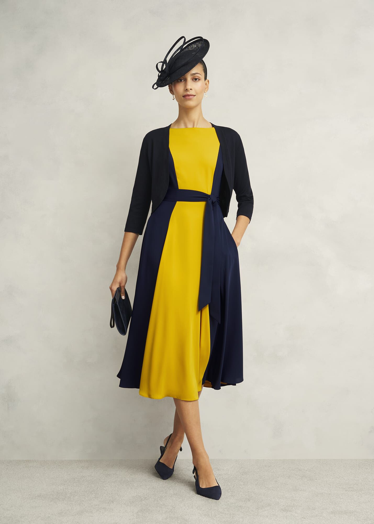 Petite Emery Tie Belted Dress