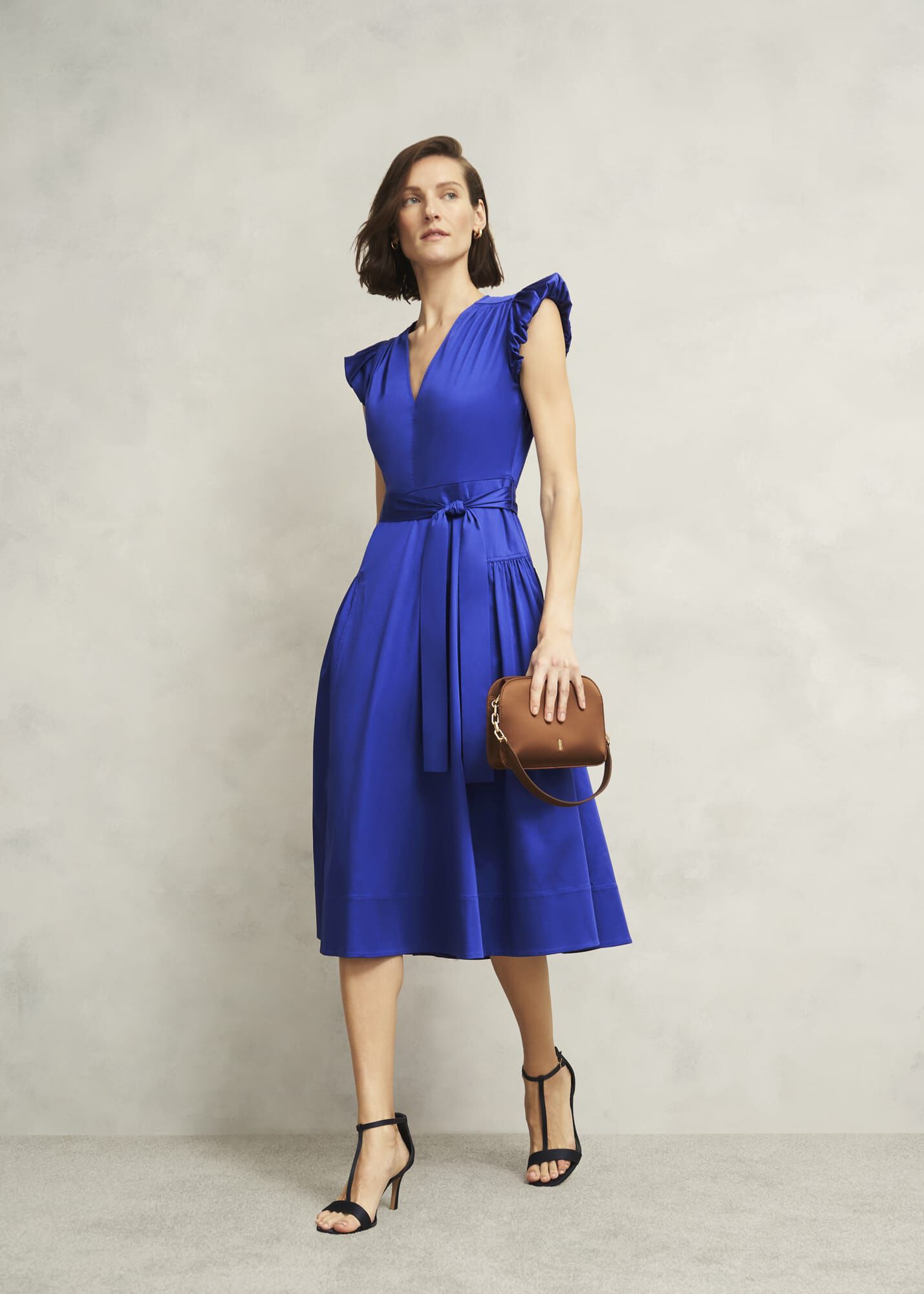 Kinder Cotton Blend Midi Dress