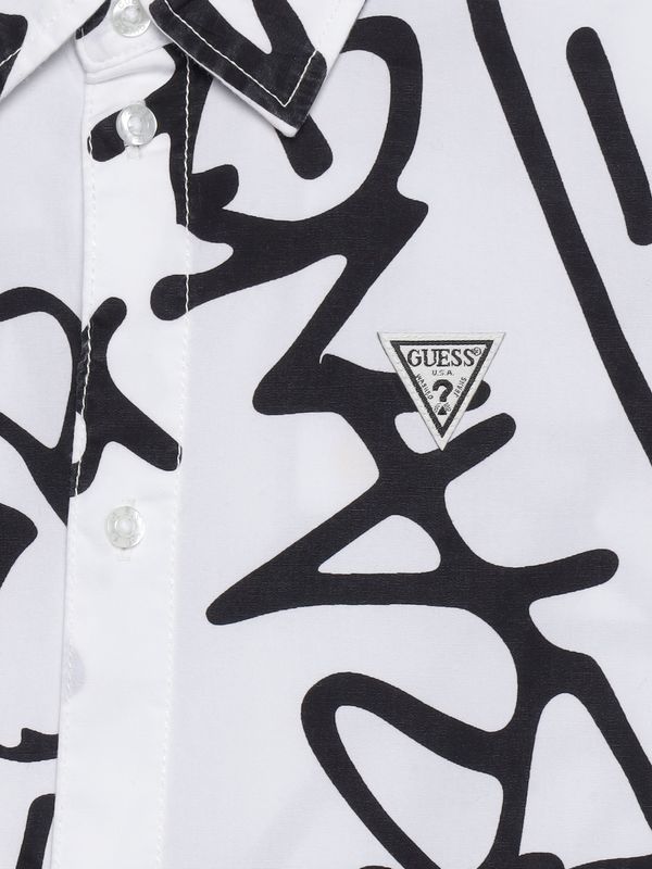 Camisa Guess Kids Poplin Para Niño