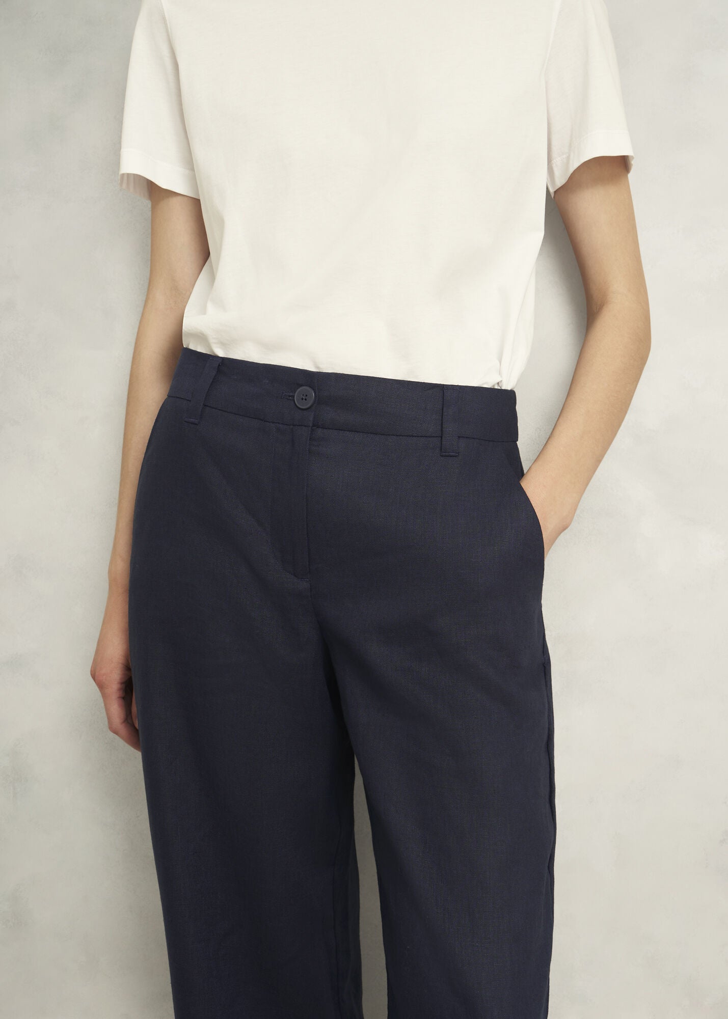 Petite Lynn Linen Trousers