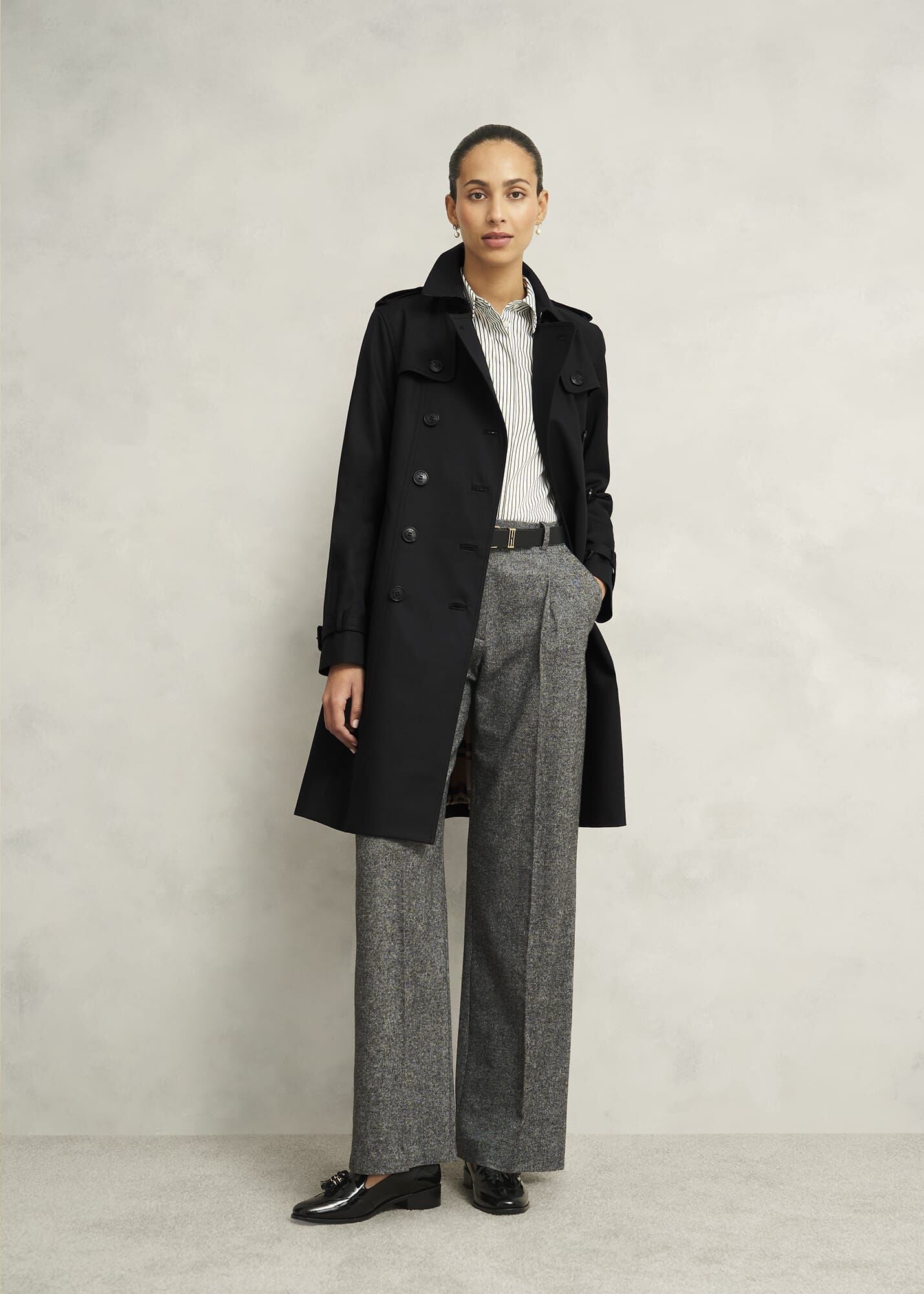 Skylar Shower Resistant Trench Coat
