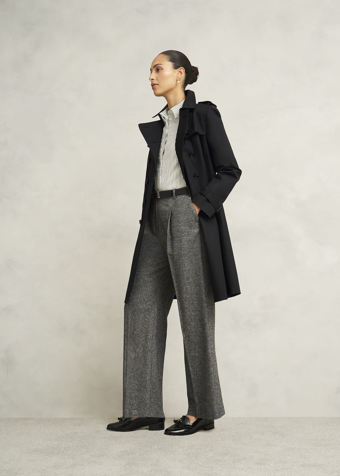 Skylar Shower Resistant Trench Coat