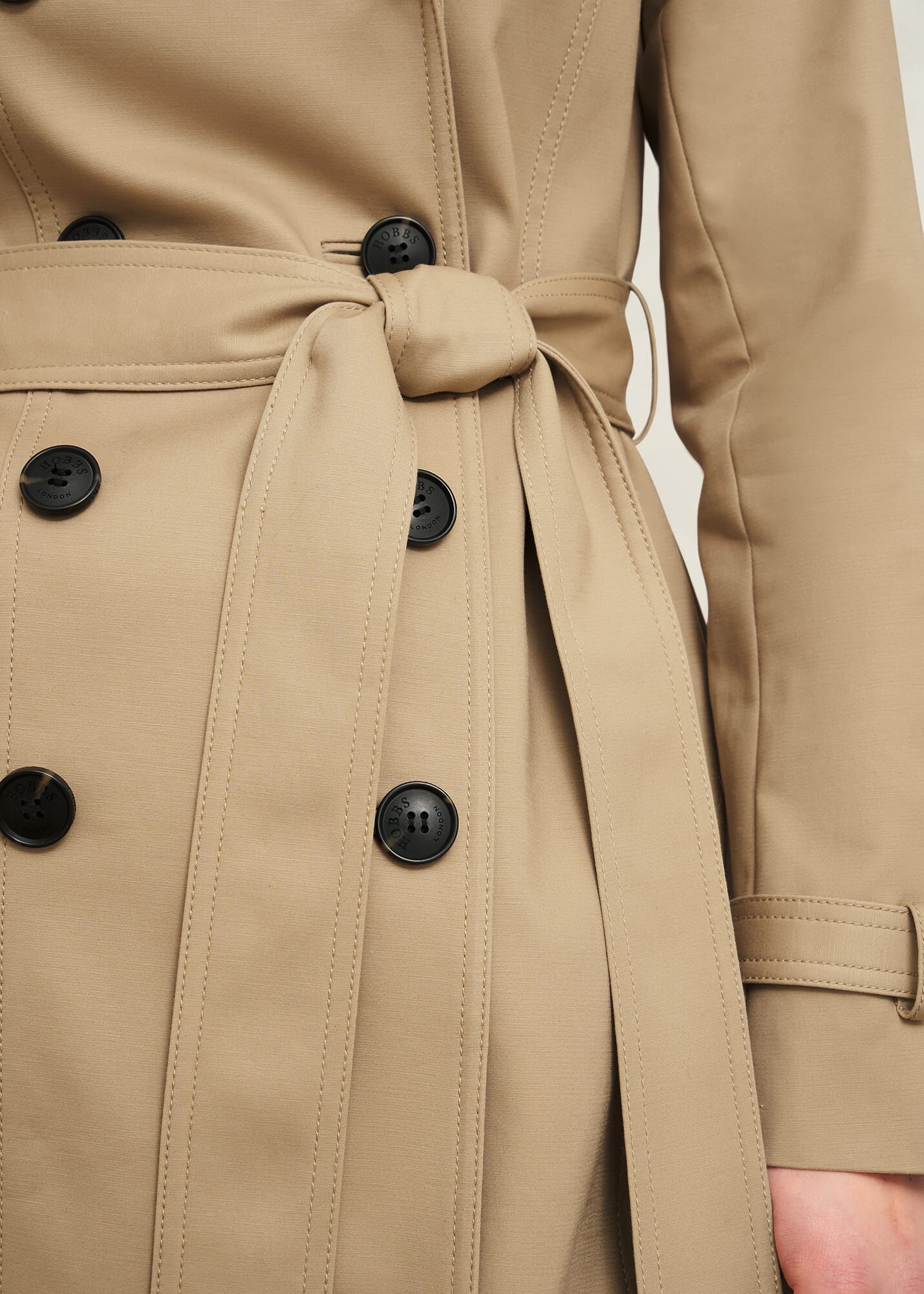 Skylar Shower Resistant Trench Coat