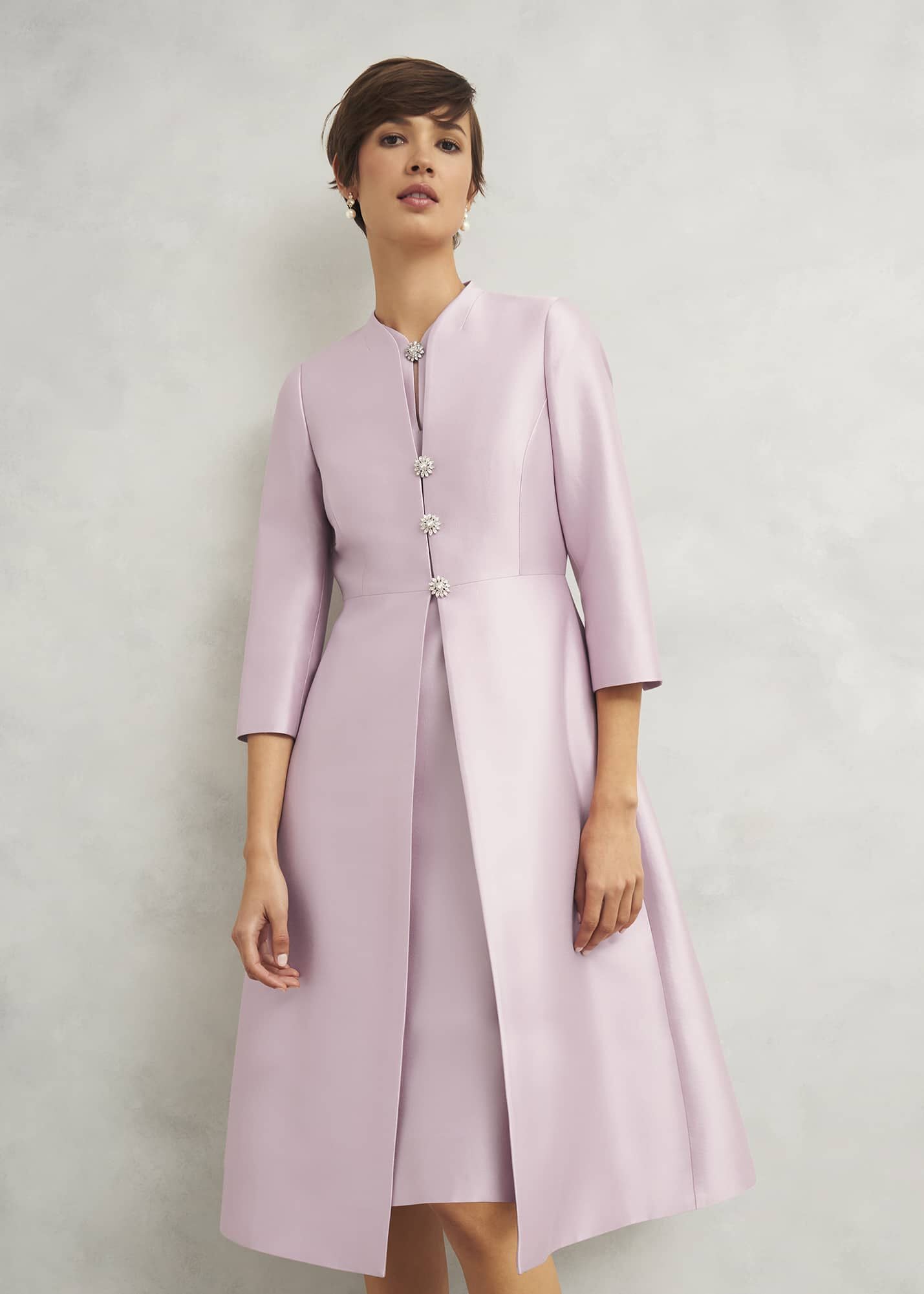 Rhea Wool Silk Dress