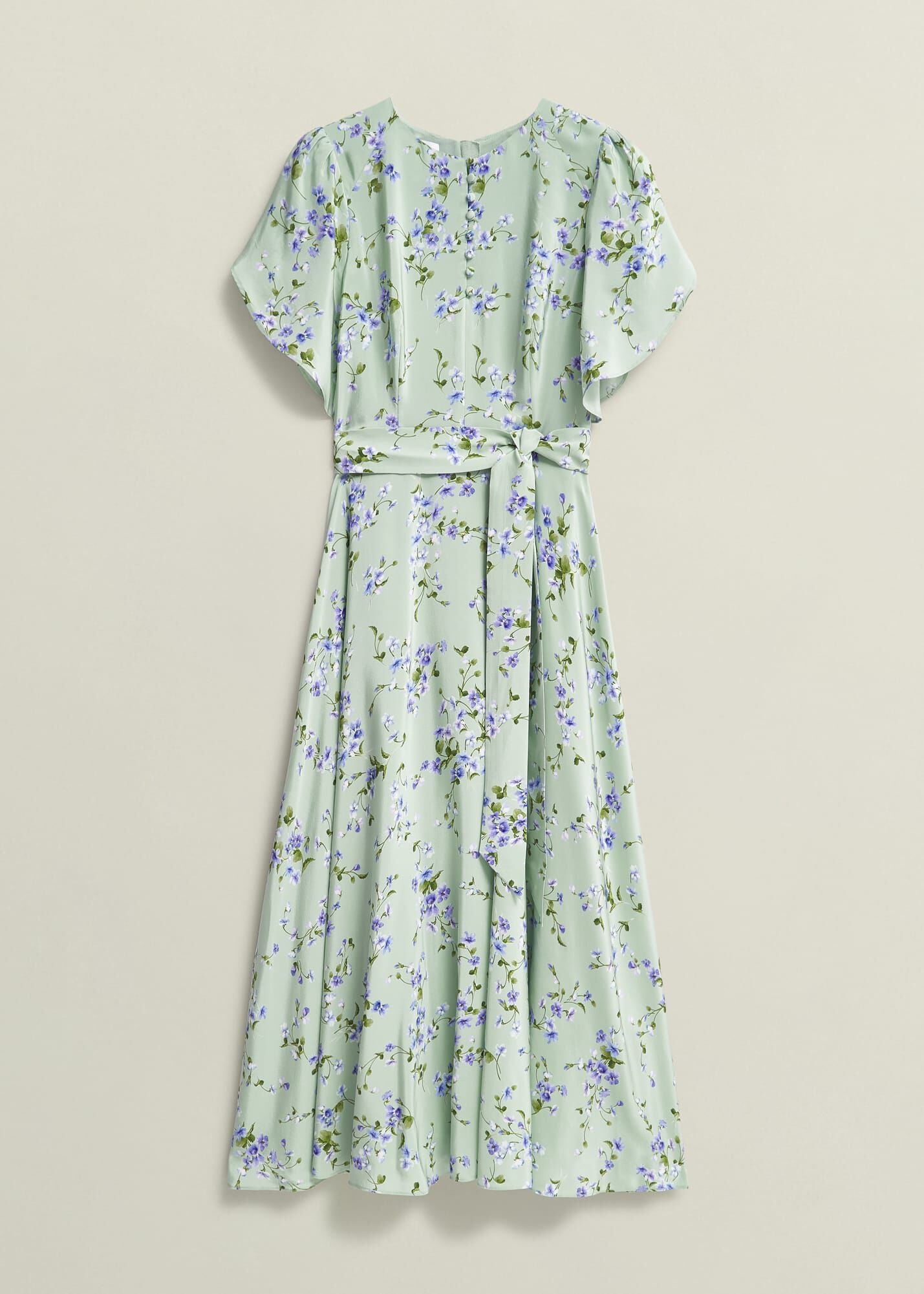 Petite Sophia Silk Belted Dress