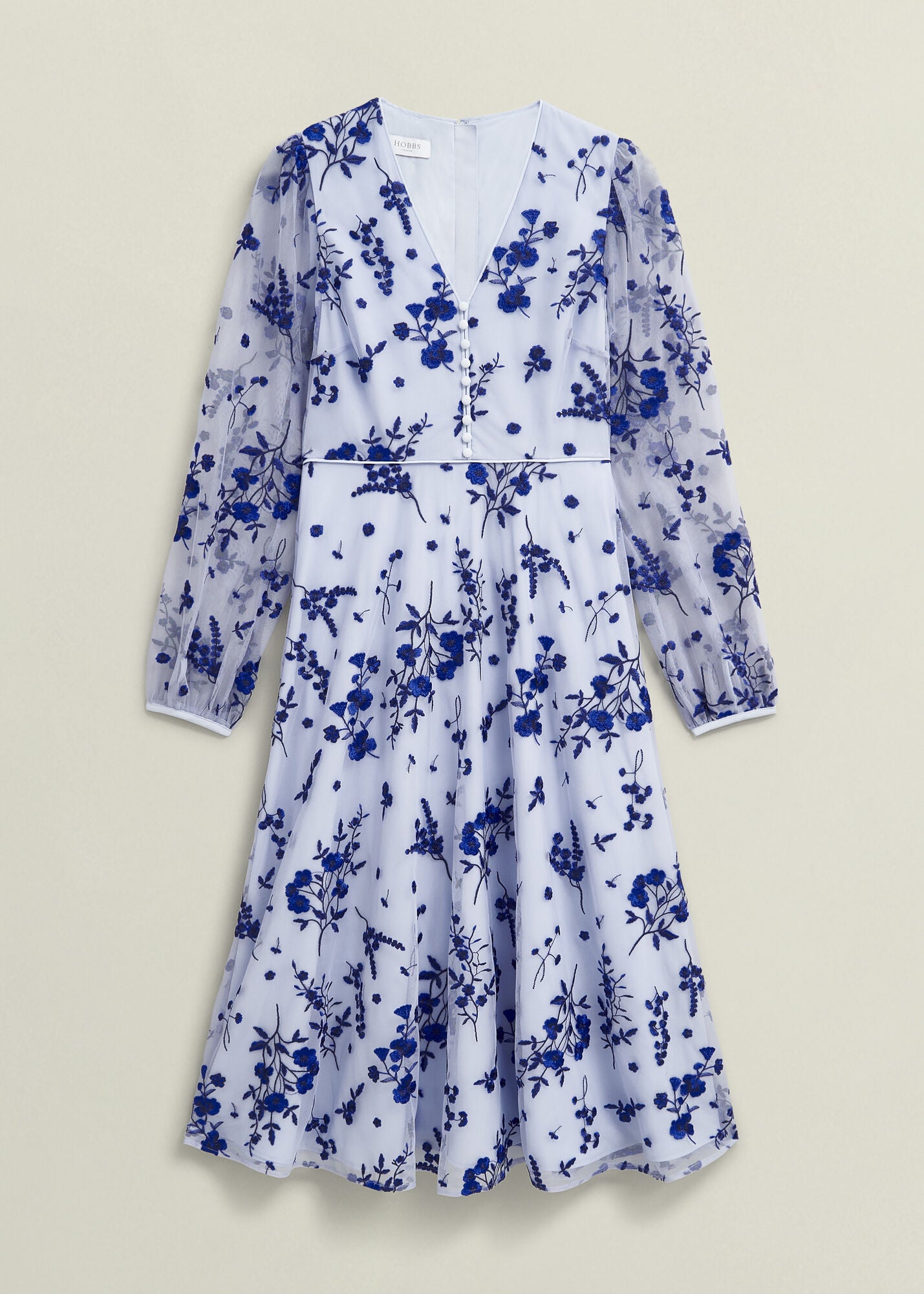 Petite Ella  Embroidered Dress