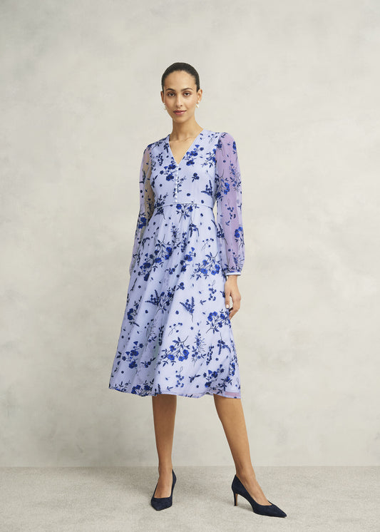Petite Ella  Embroidered Dress