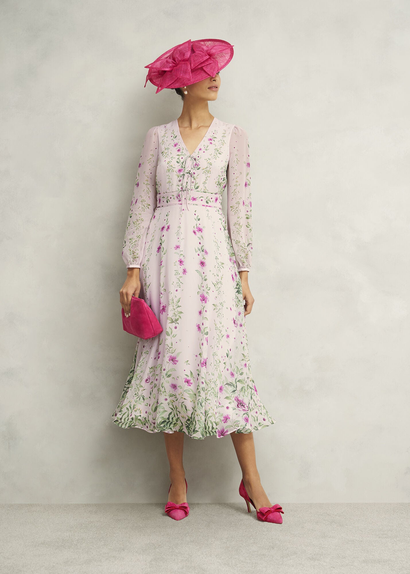 Fay Silk Bow Detail Dress