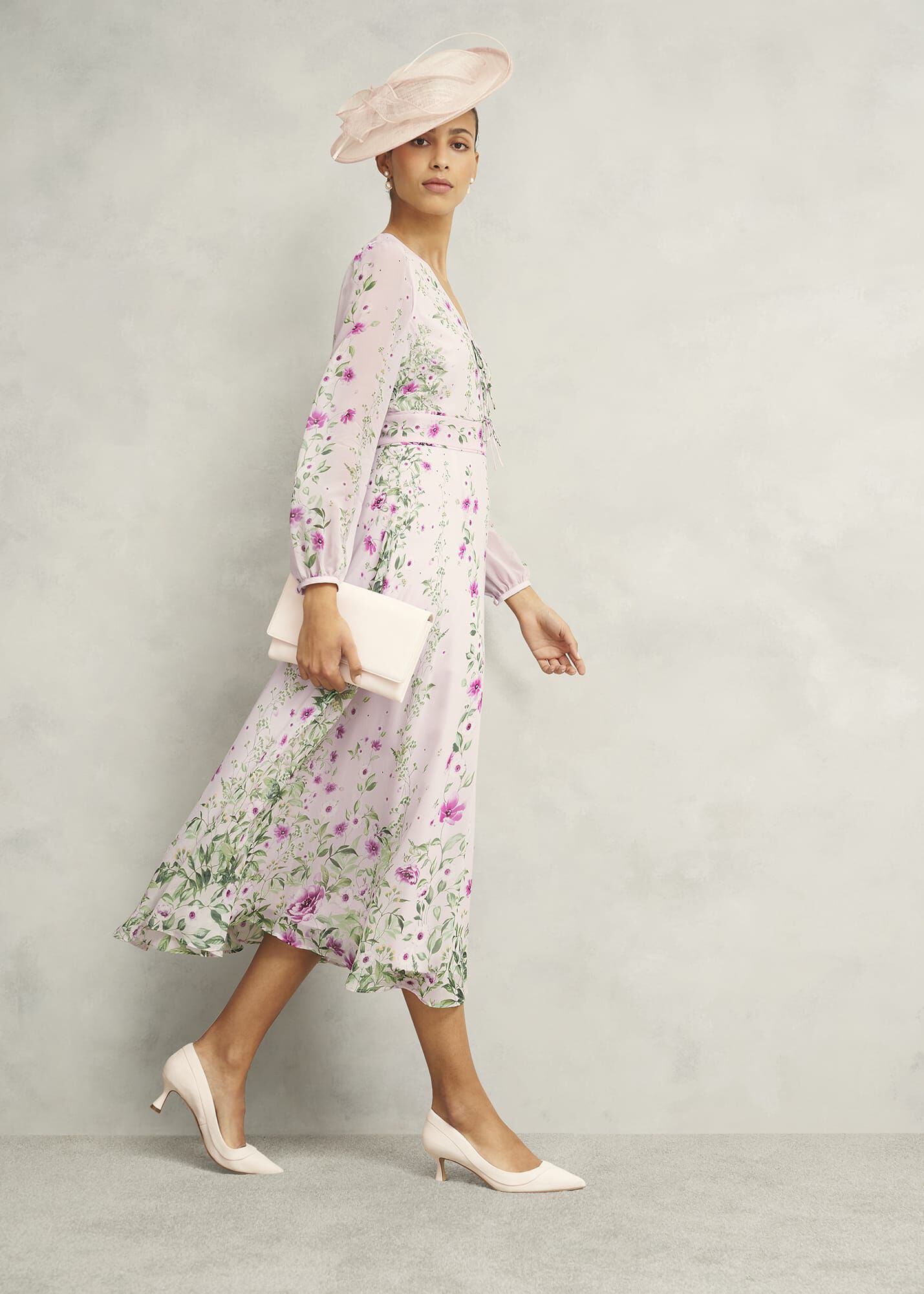 Petite Fay Silk Bow Detail Dress