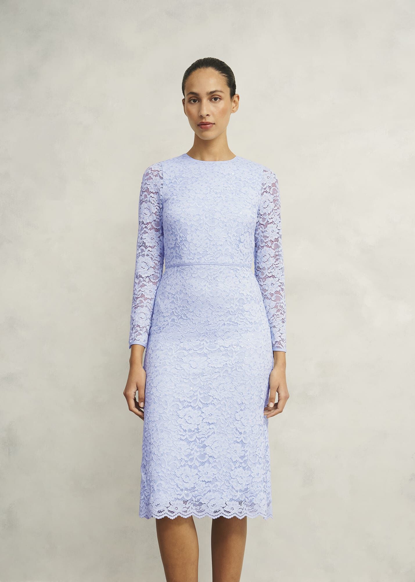 Petite Ottilie Lace Sequin Dress
