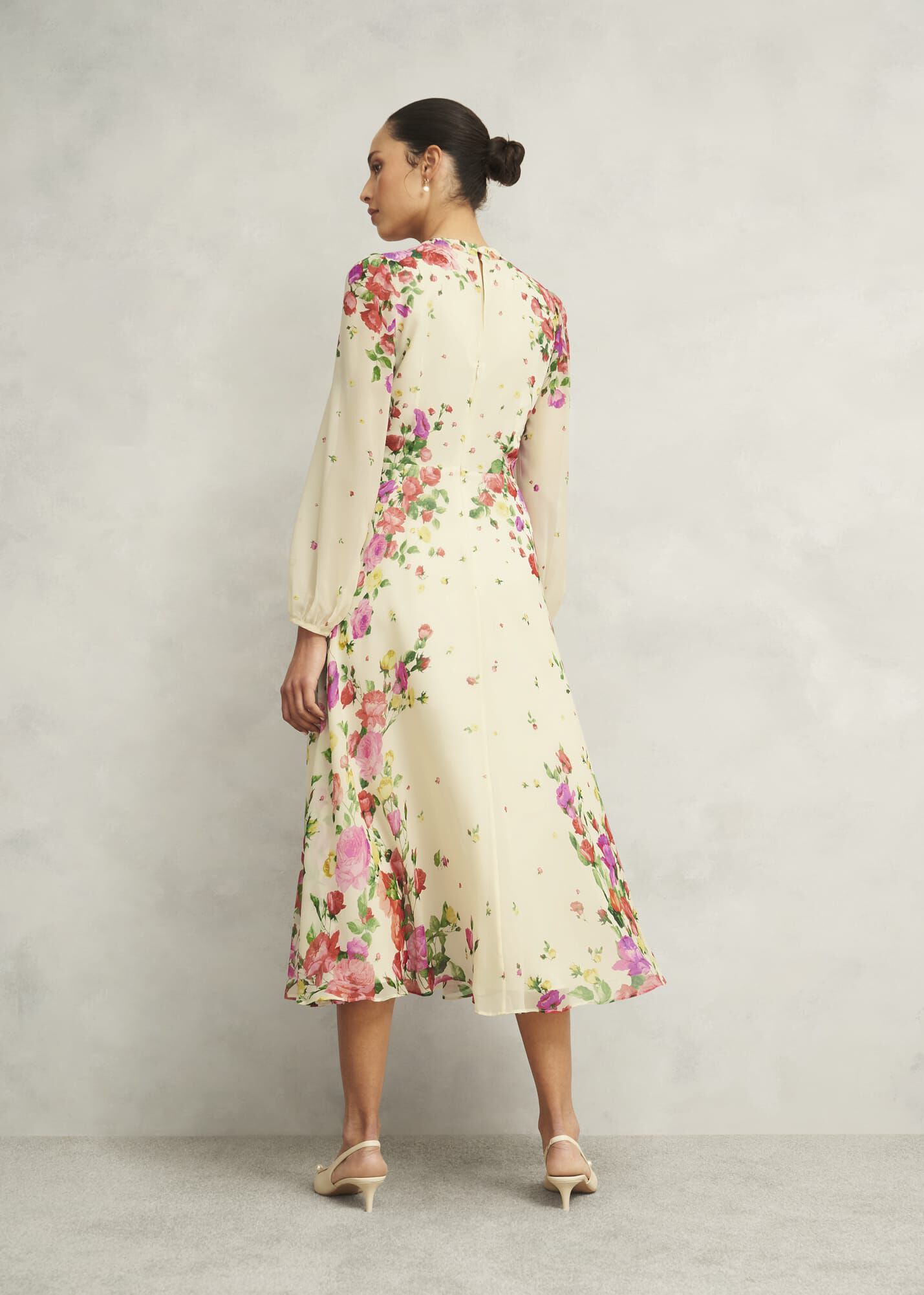 Eva Floral Silk Dress