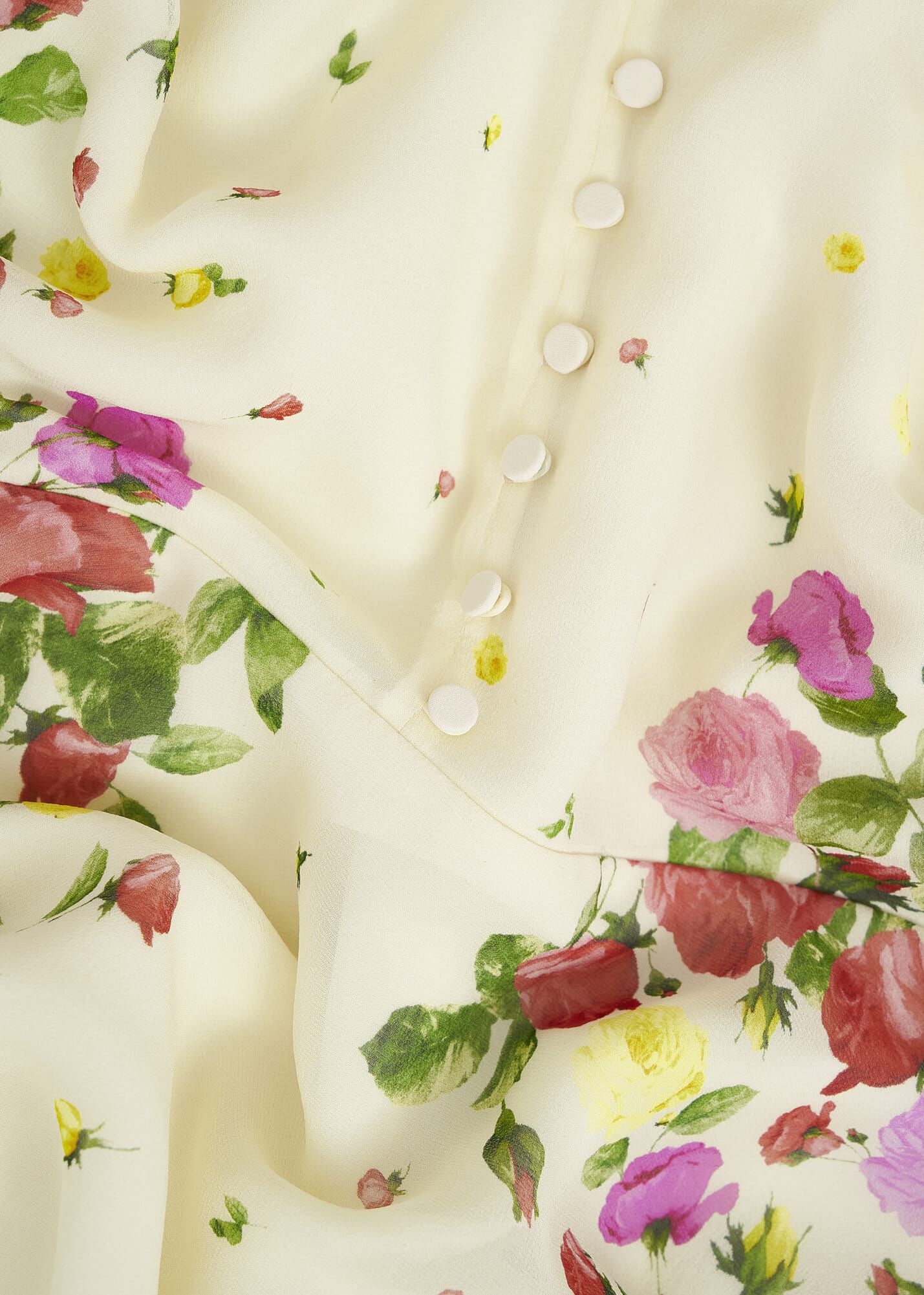 Eva Floral Silk Dress