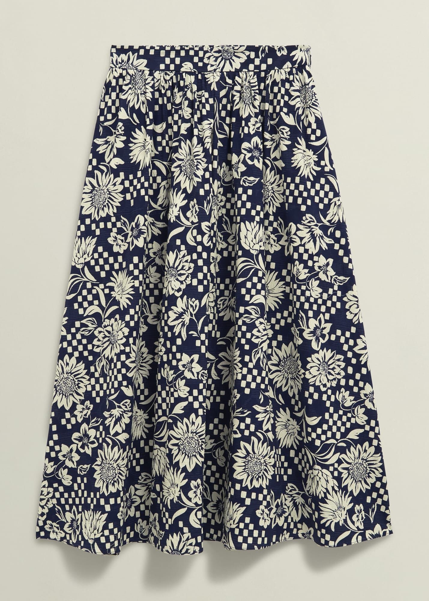 Rousham Cotton Midi Skirt