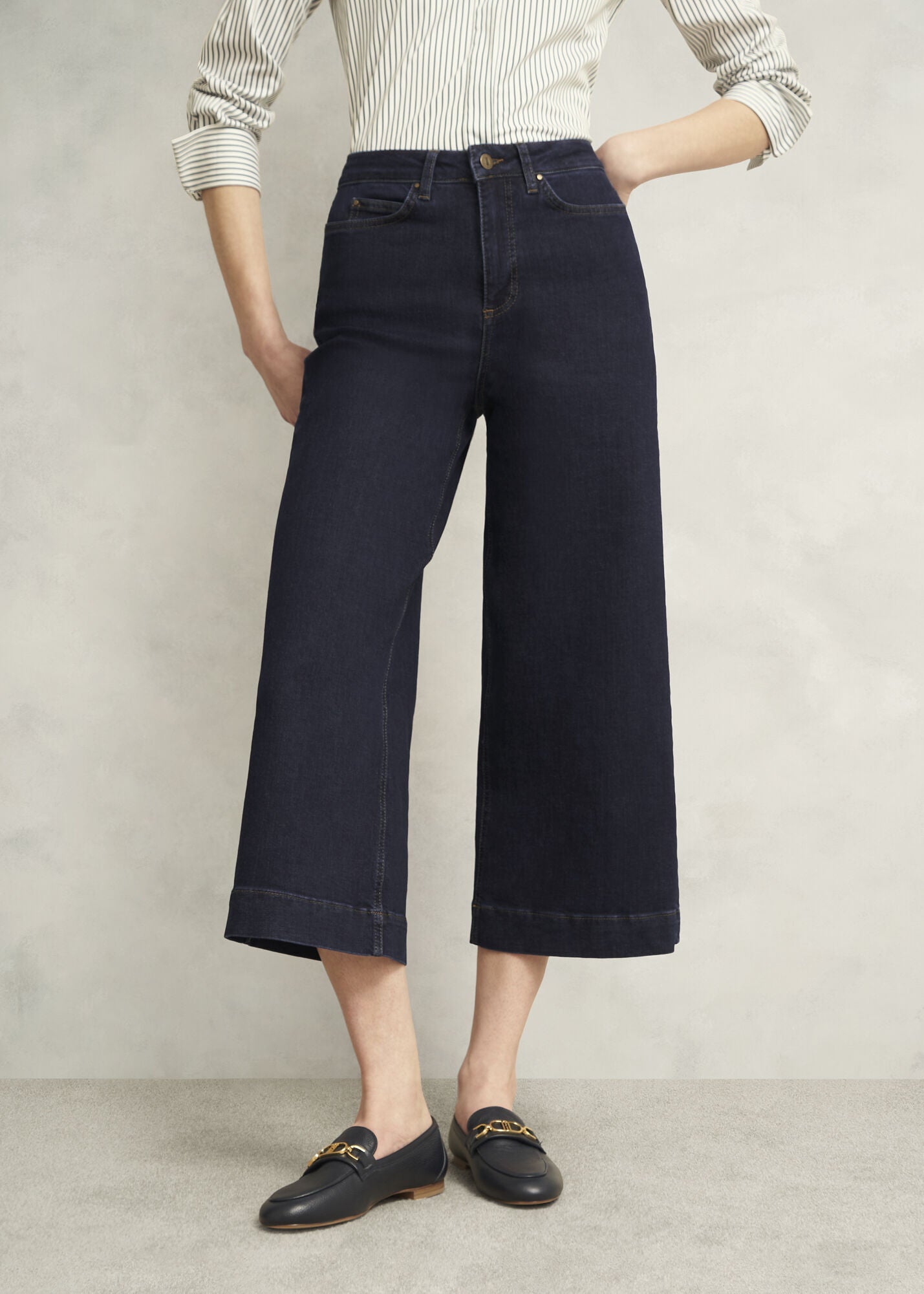 Brinley Crop Wide Leg Jeans