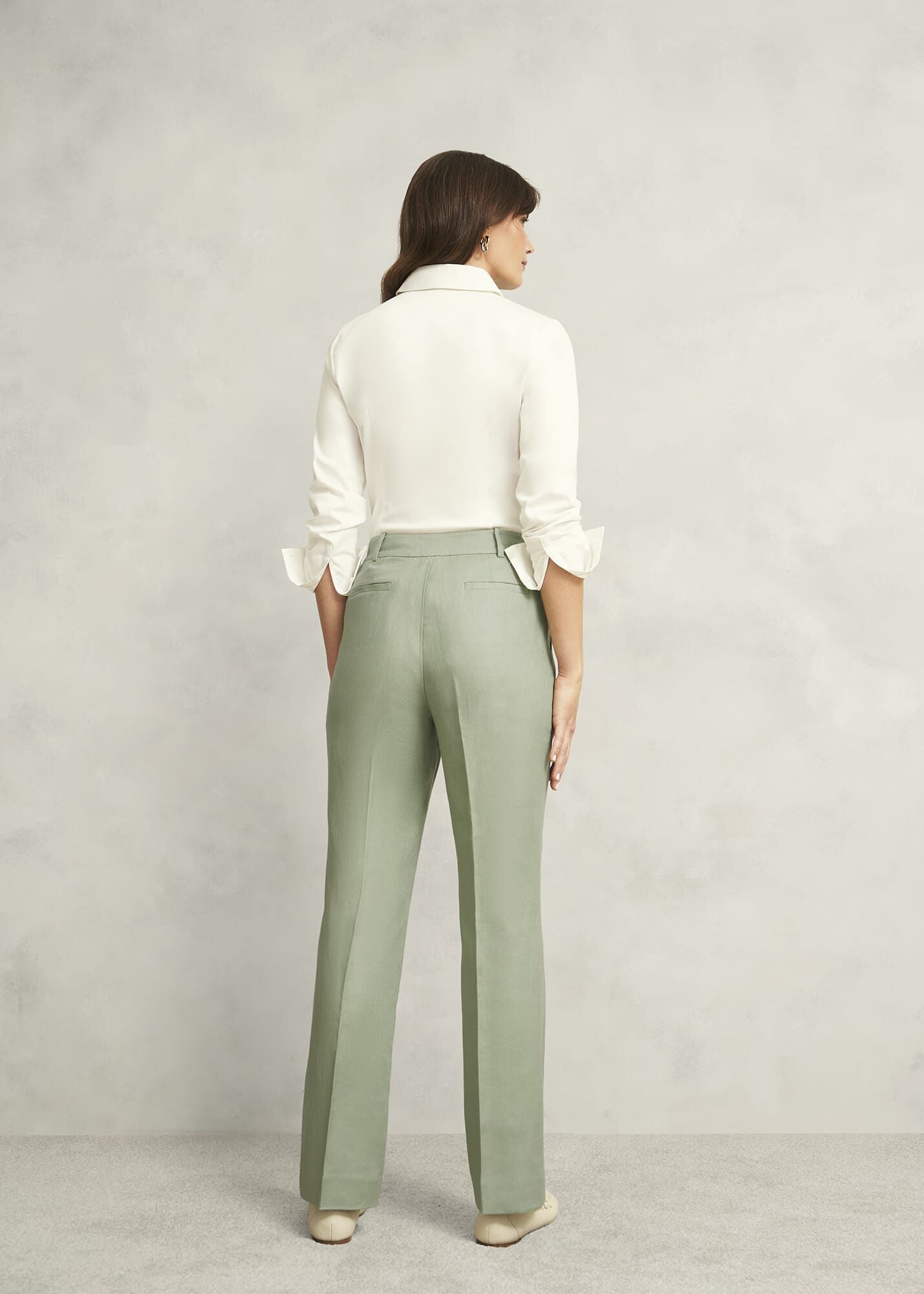 Marietta Linen Straight Trousers