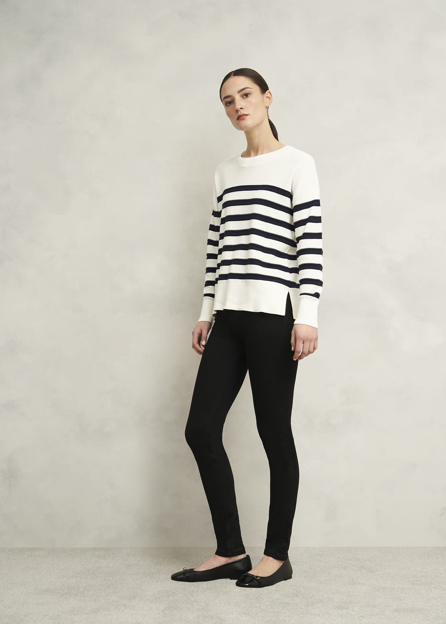 Amoura Striped Cotton Jumper