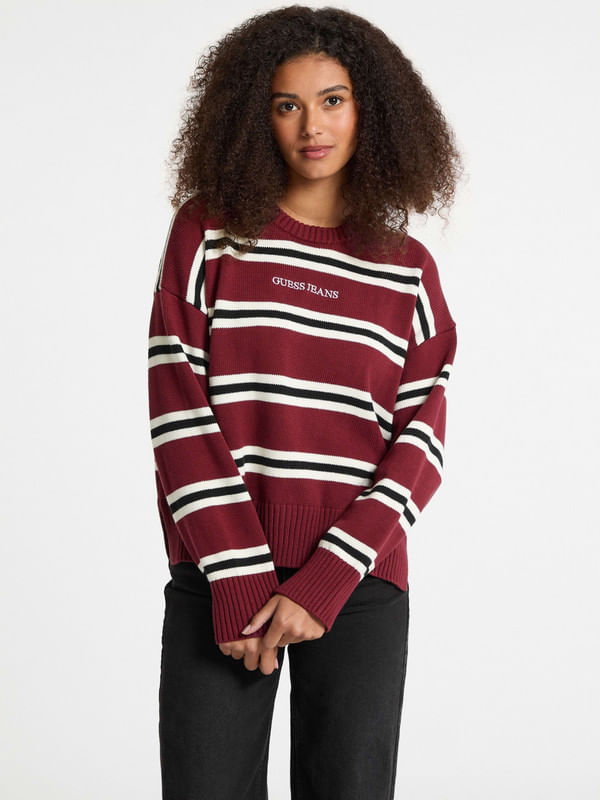 Suéter Guess Striped - Guess Jeans