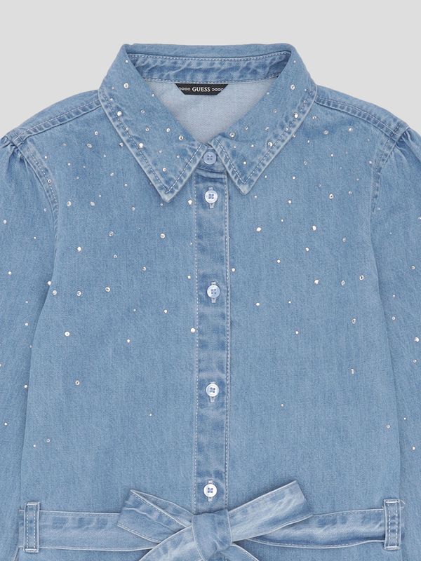 Vestido Guess Kids Denim Para Niña