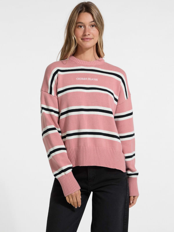 Suéter Guess Striped - Guess Jeans