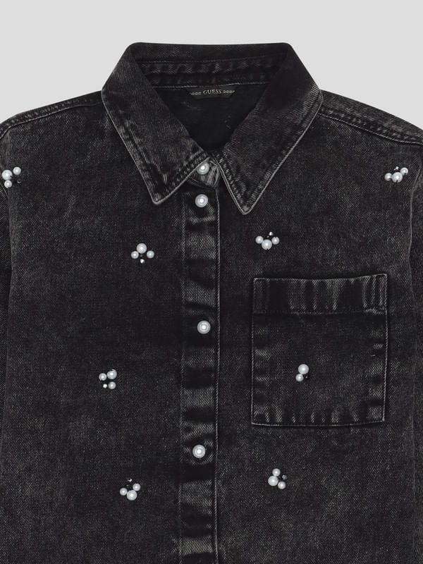 Camisa Guess Kids Denim Para Niña
