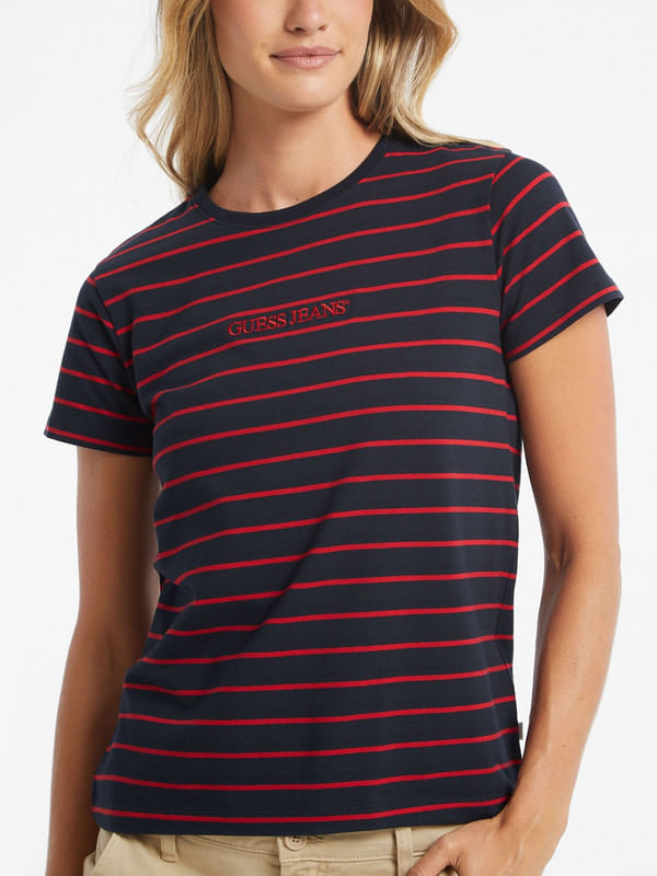 Playera Guess Striped - Guess Jeans
