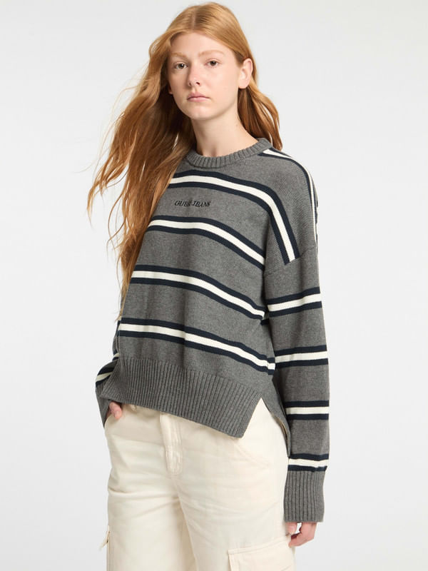 Suéter Guess Striped - Guess Jeans