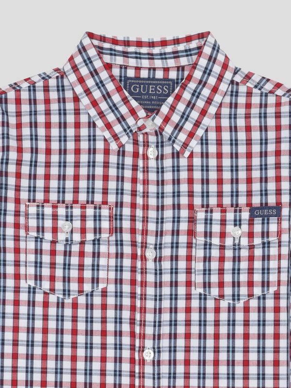 Camisa Guess Kids Poplin Para Niño