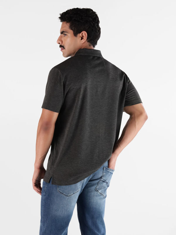 Playera Tipo Polo Guess Heather