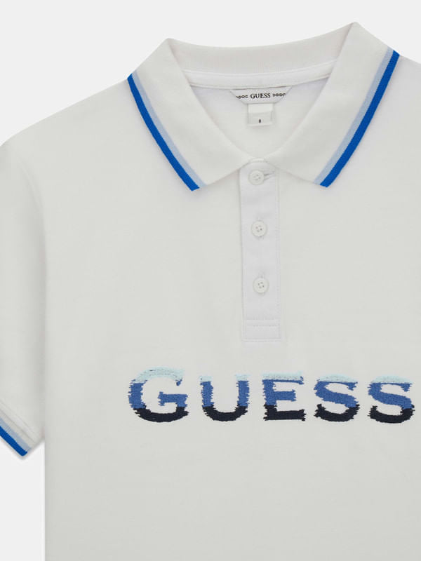 Playera Tipo Polo Guess Kids Para Niño