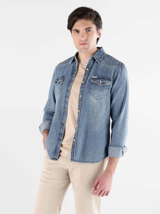 Camisa Guess Denim - Guess Jeans
