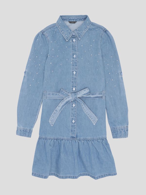 Vestido Guess Kids Denim Para Niña