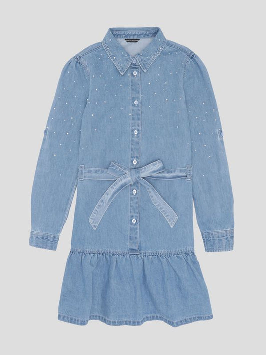 Vestido Guess Kids Denim Para Niña