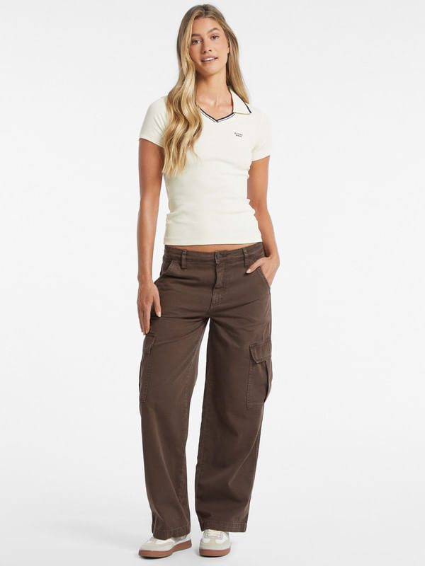 Playera Tipo Polo Guess Slim - Guess Jeans