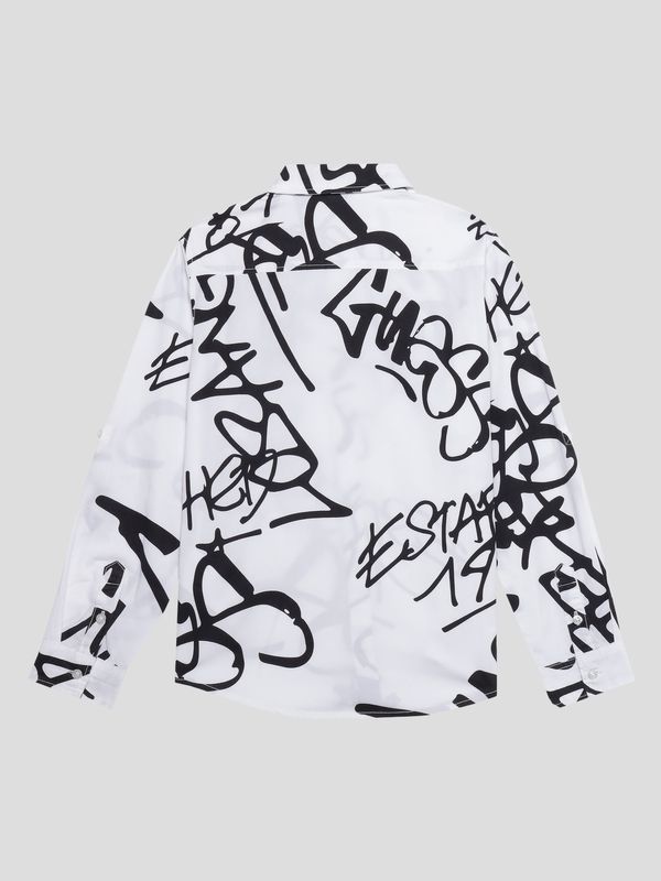 Camisa Guess Kids Poplin Para Niño