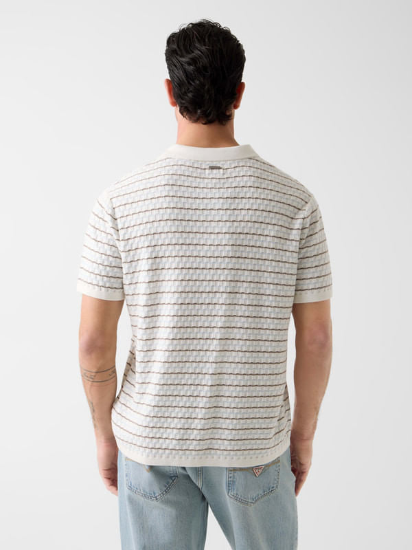 Playera Tipo Polo Guess Stripe
