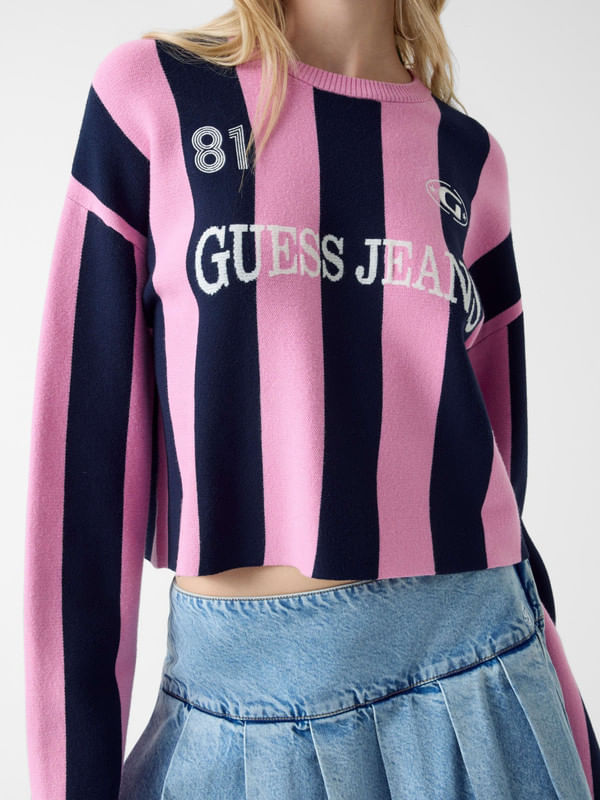 Suéter Guess Striped - Guess Jeans