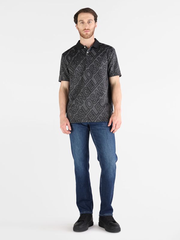 Playera Tipo Polo Guess Jacquard