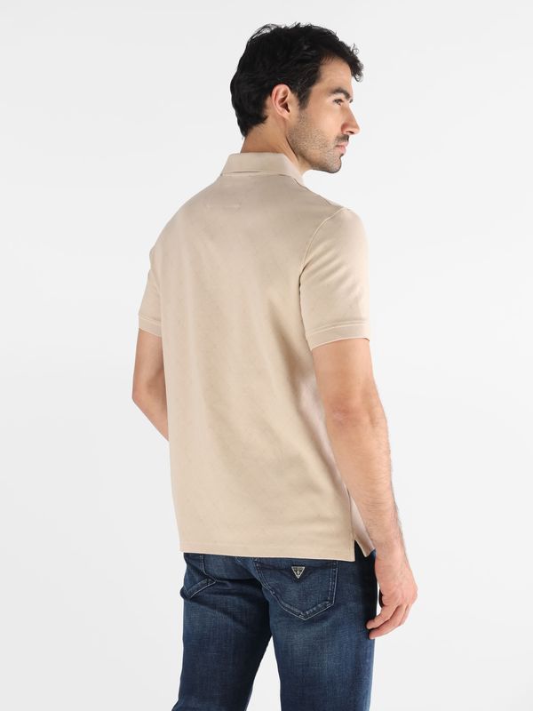 Playera Tipo Polo Guess Jacquard