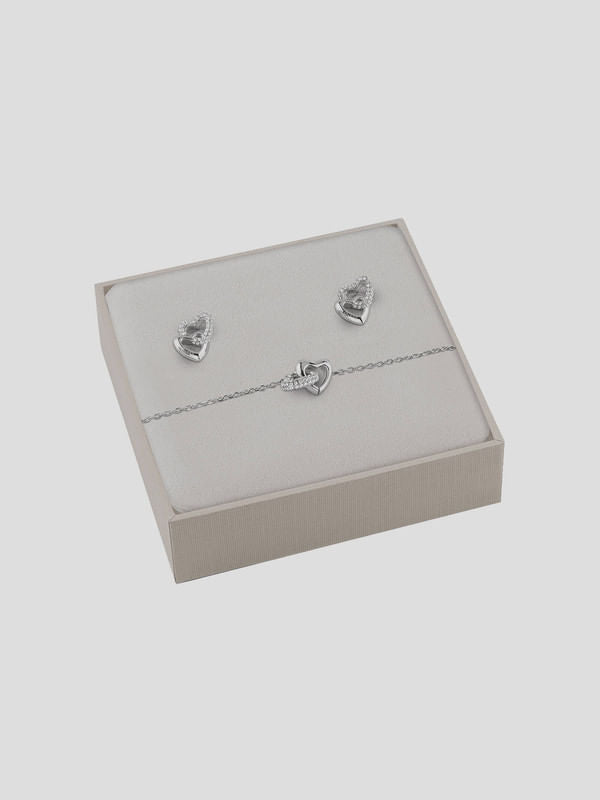Set de Aretes y Brazalete Guess Beloved