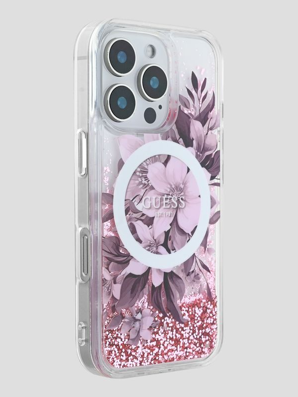 Funda Para Celular iPhone 16 Pro Guess Magsafe Blossom