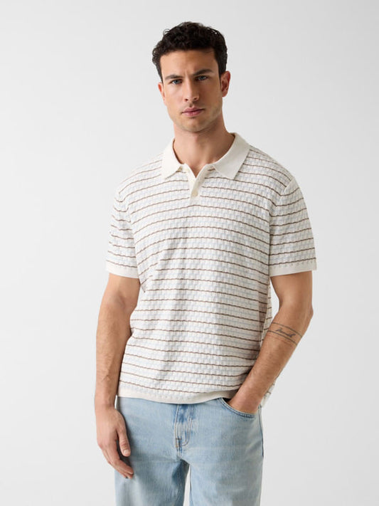 Playera Tipo Polo Guess Stripe