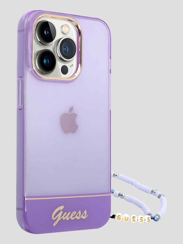 Funda Para Celular iPhone 14 Pro Max Guess Translucent Strap M