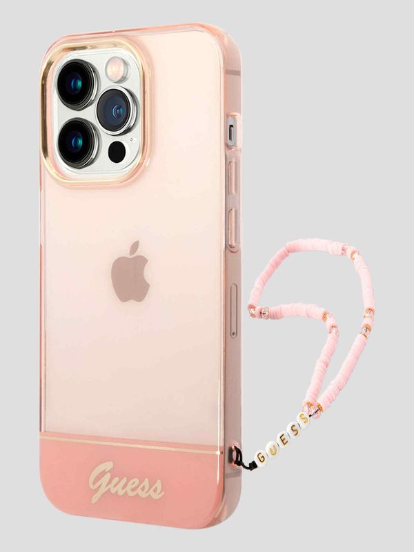 Funda Para Celular iPhone 14 Pro Guess Translucent Strap