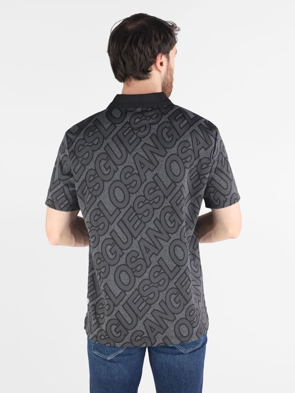 Playera Tipo Polo Guess Jacquard