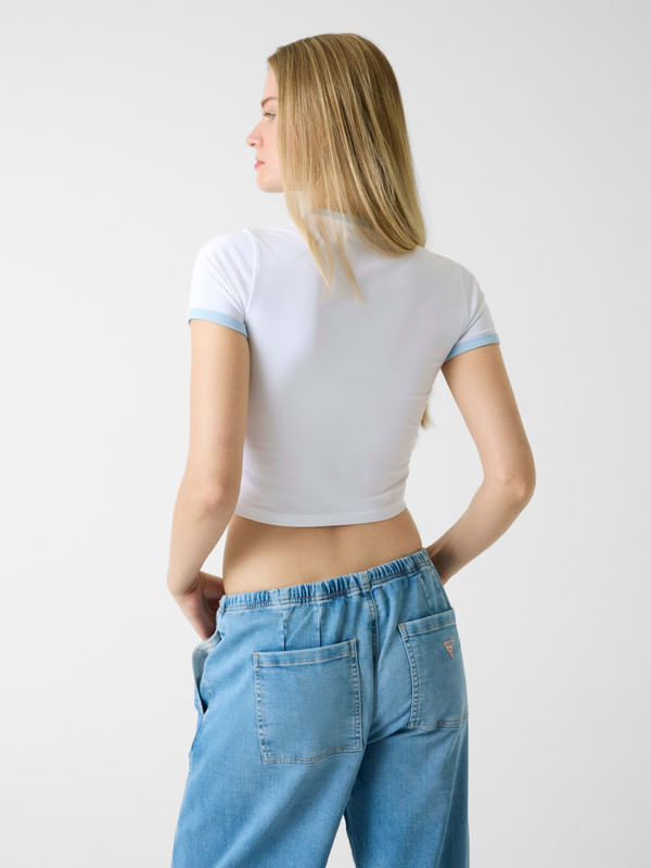 Playera Guess Baby Ringer - Guess Jeans