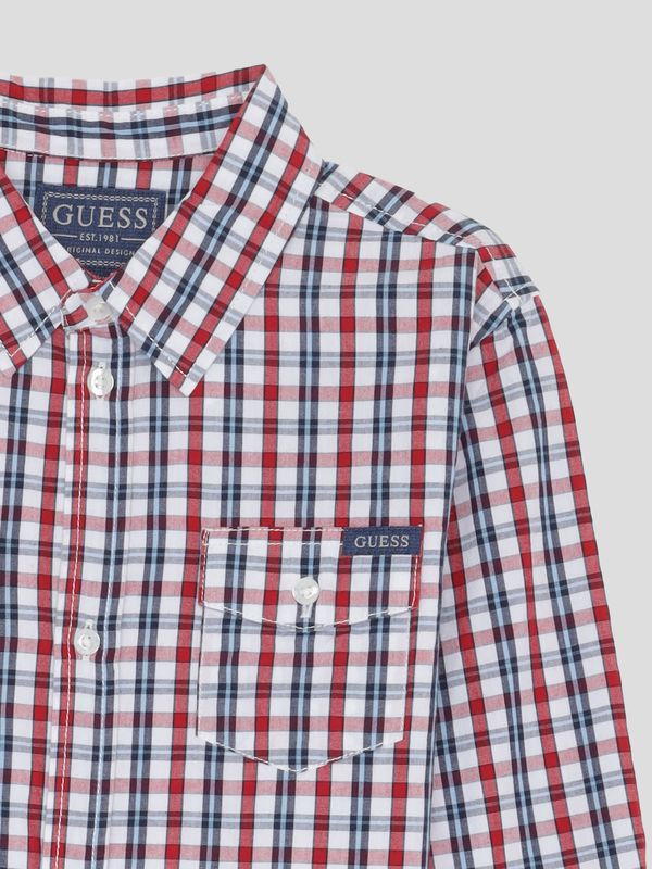Camisa Guess Kids Poplin Para Niño