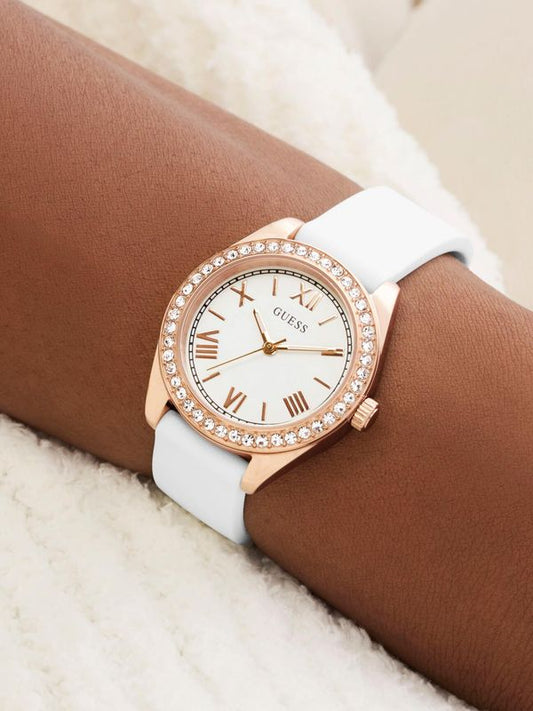 Reloj Guess Mini Luna Blanco