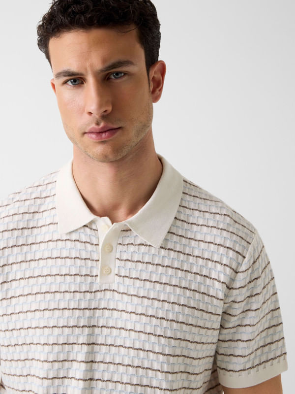 Playera Tipo Polo Guess Stripe