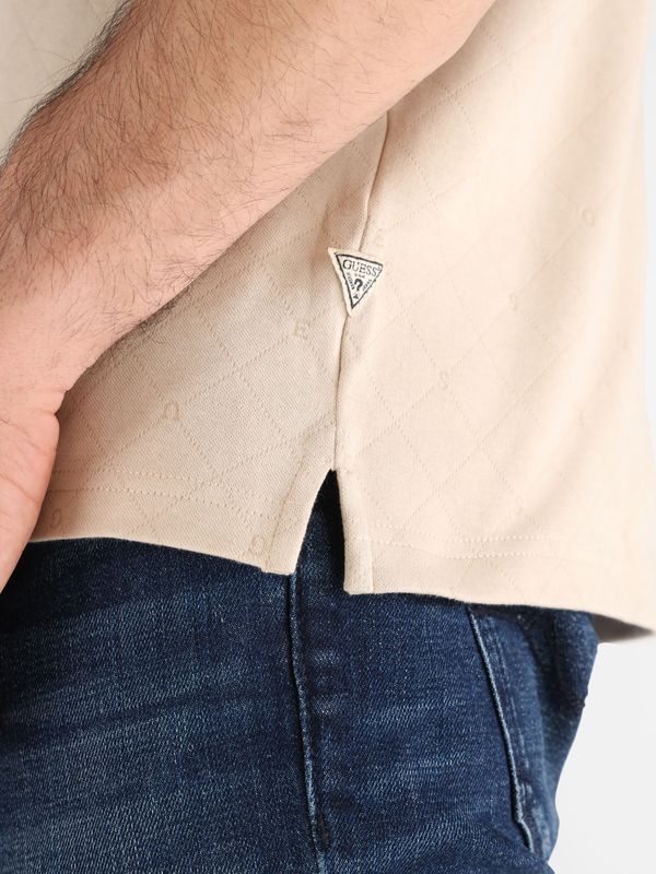 Playera Tipo Polo Guess Jacquard